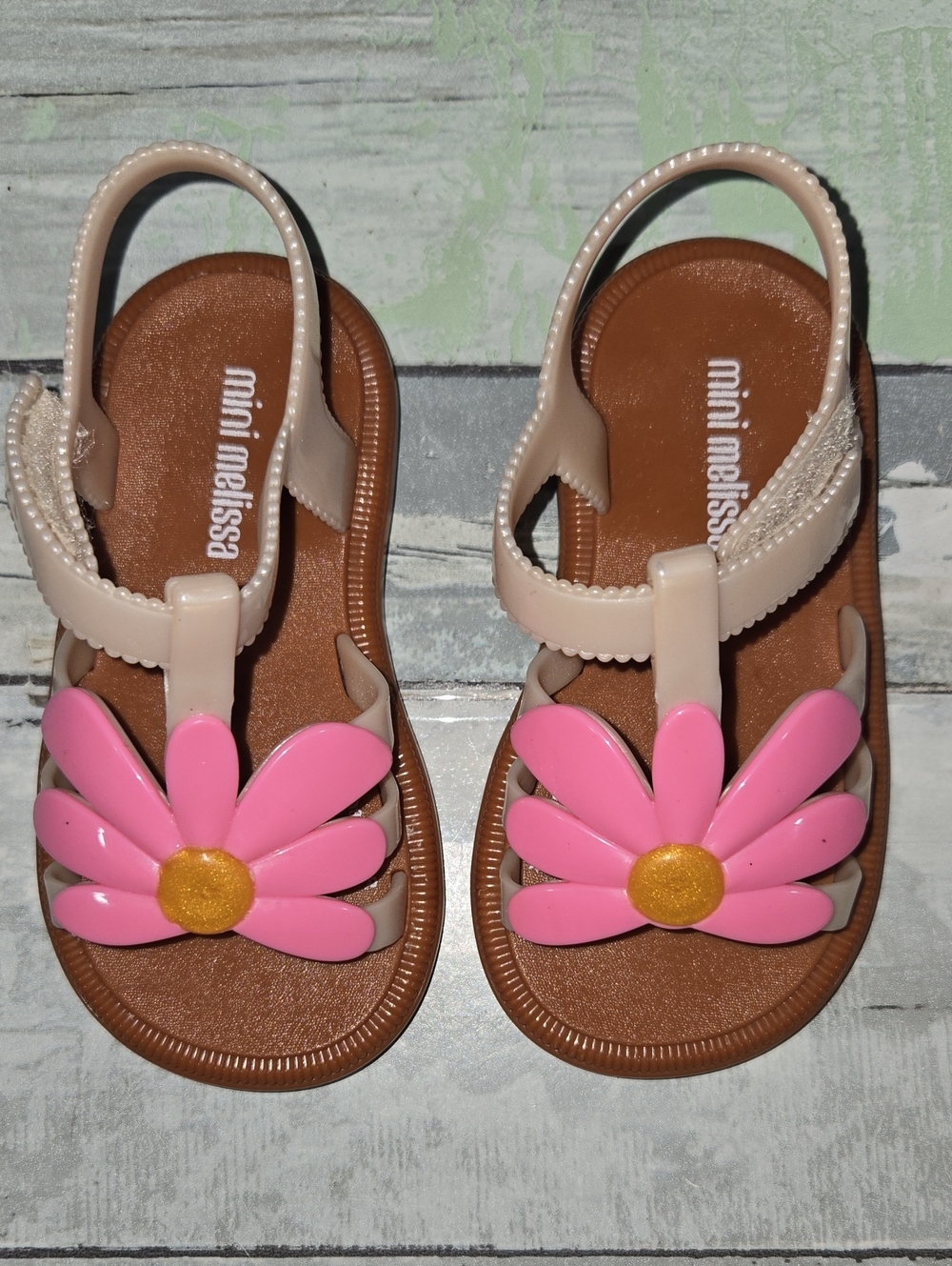 Mini Melissa Daisy Sandals Sizs 7 Toddler